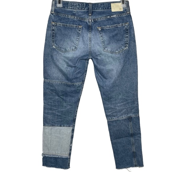 AG Adriano Goldschmied jeans The Ex-Boyfriend slouchy Slim patchwork womens 26 - Picture 3 of 9